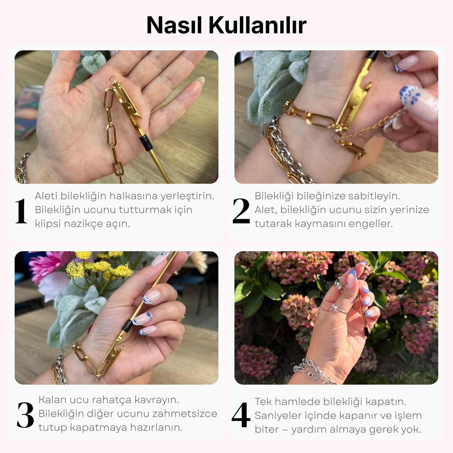 Sesuar Takı Aparatı - Gül Altın